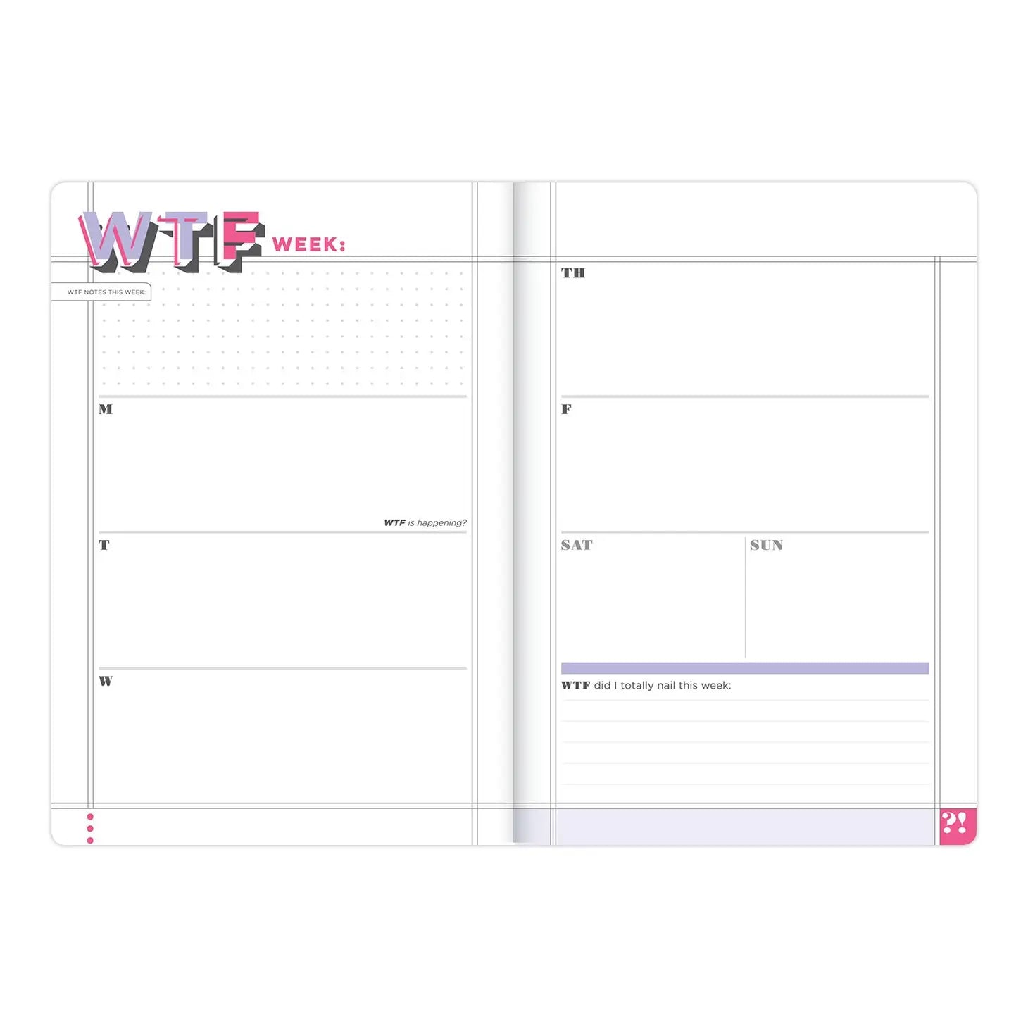 WTF Large Hardcover Planner