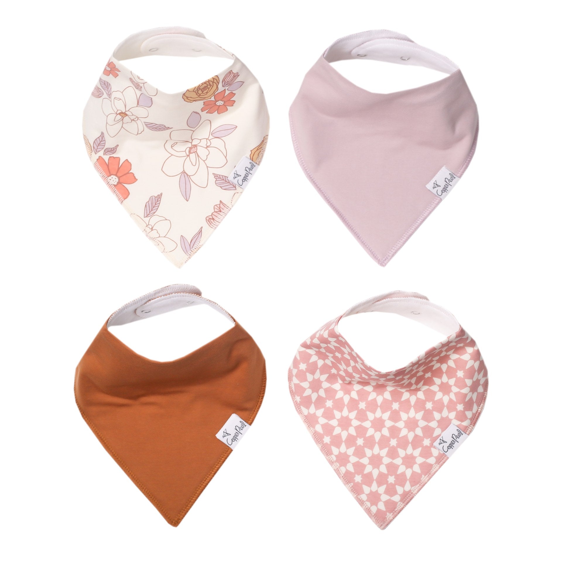 Copper Pearl Bandana Bib Set | Ferra