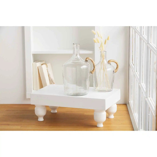 White Serving Stand