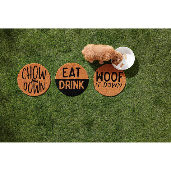 Load image into Gallery viewer, Eat Coir Pet Bowl Mat
