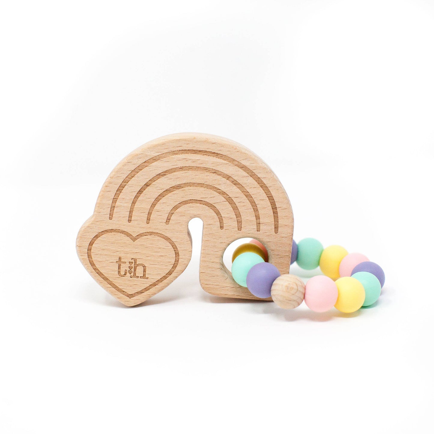 Rainbow Wooden Teether | Baby's Breath