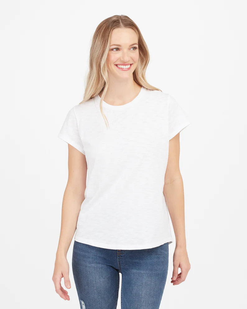 Load image into Gallery viewer, Pima Cotton Crew Neck Tee | White
