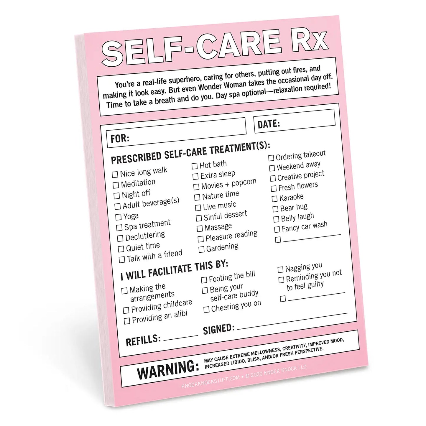 Self-Care RX Nifty Note