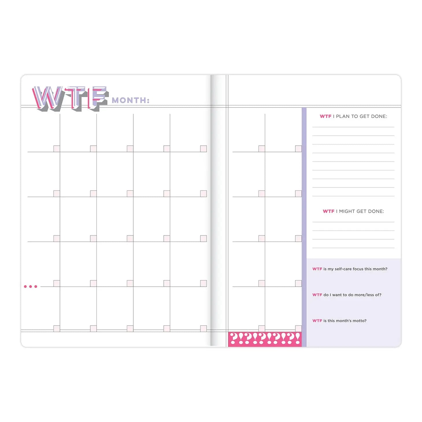 WTF Large Hardcover Planner