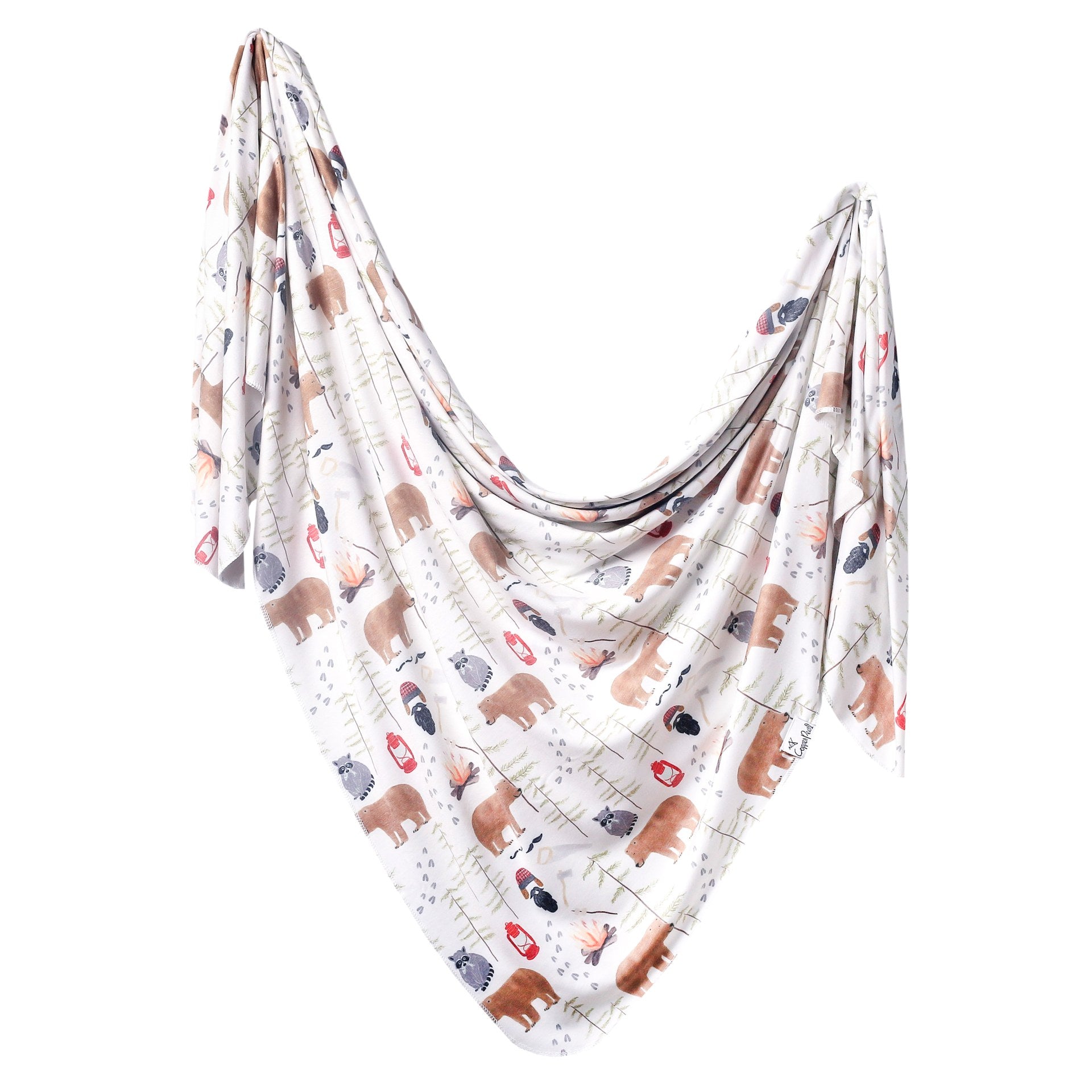 Copper Pearl Knit Swaddle Blanket Single | Lumberjack