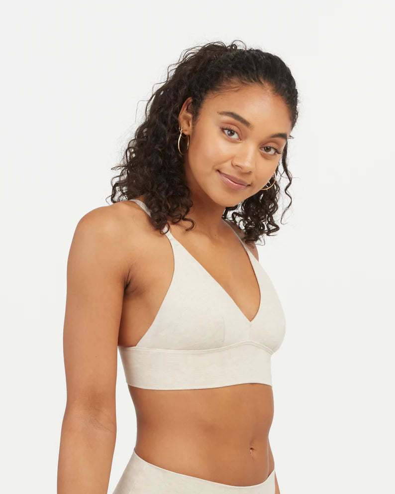 Cotton Control Bralette | Heather Oatmeal