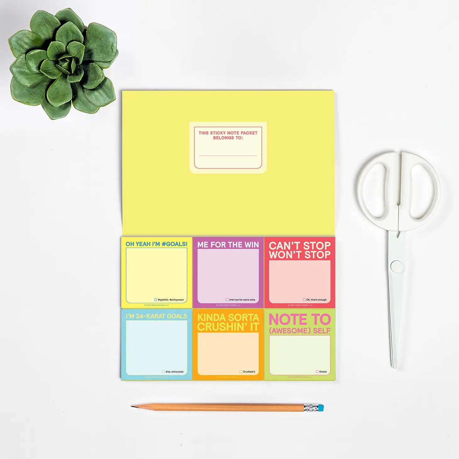 I'm So Goals Sticky Packet Set