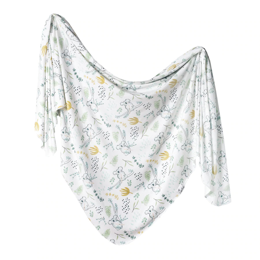 Copper Pearl Knit Swaddle Blanket Single | Aussie
