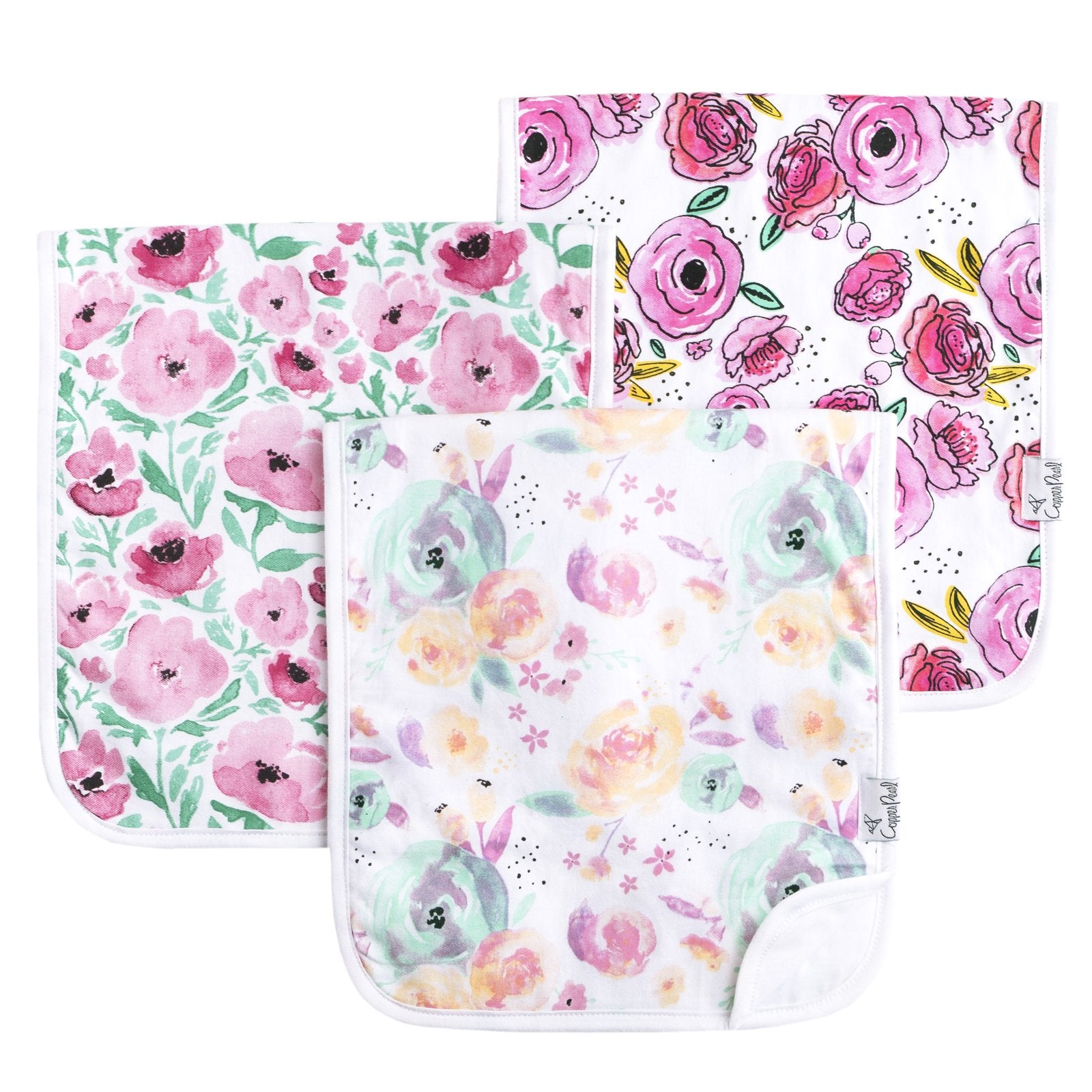 Copper Pearl Burp Cloth Set | Bloom