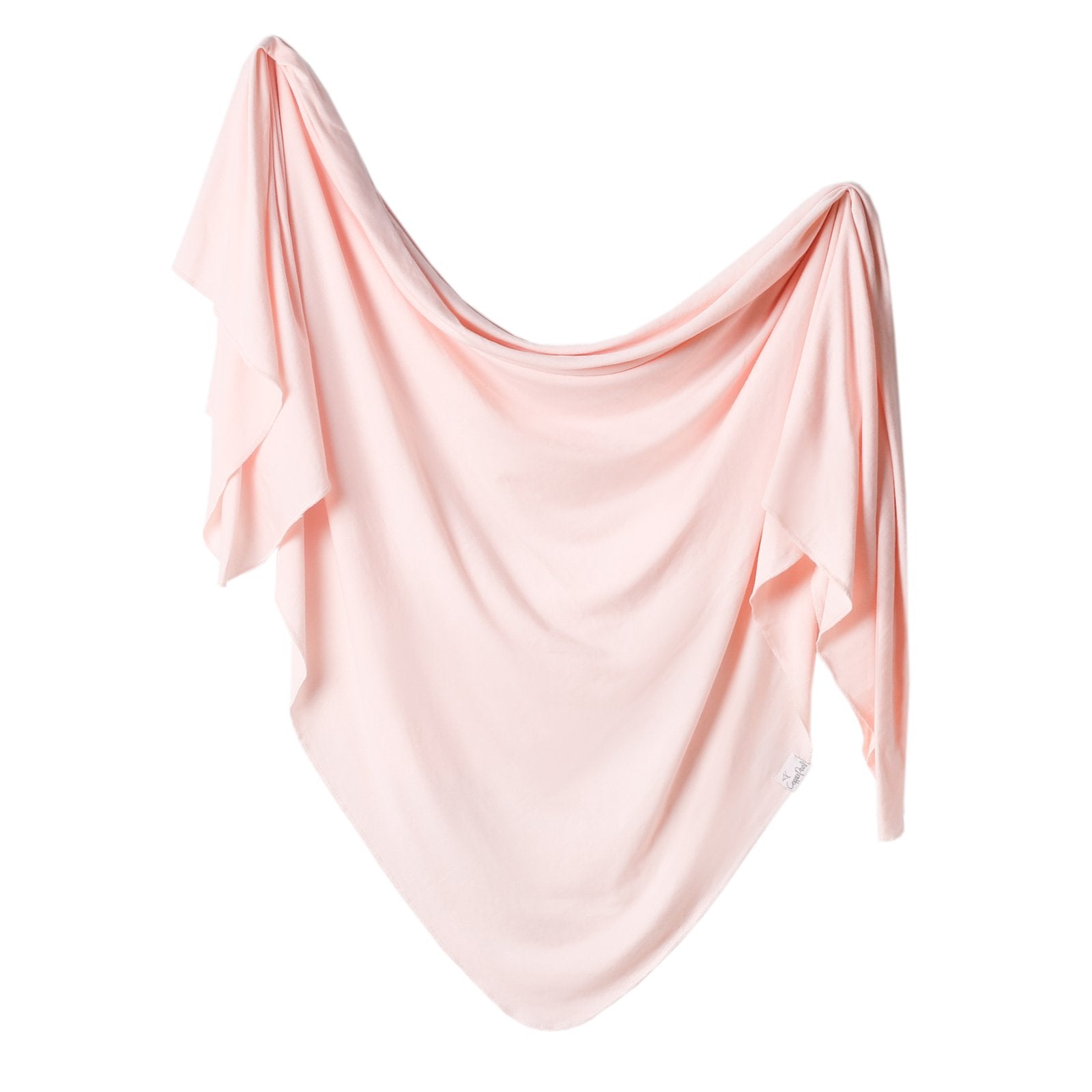 Copper Pearl Knit Swaddle Blanket Single | Blush