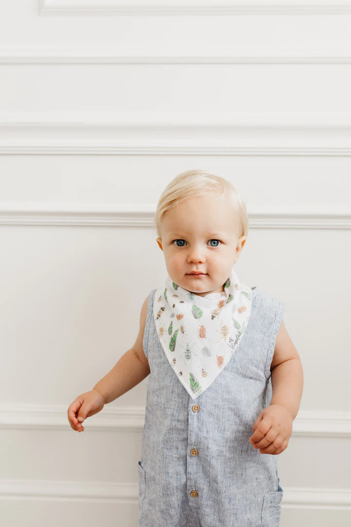 Copper Pearl Bandana Bib Set | Peanut