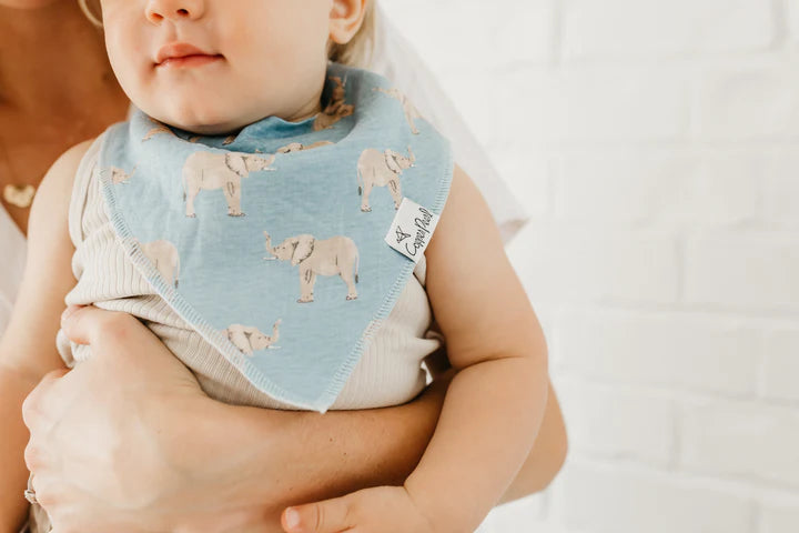 Copper Pearl Bandana Bib Set | Peanut