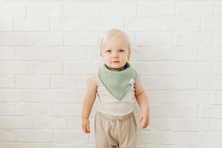 Copper Pearl Bandana Bib Set | Peanut