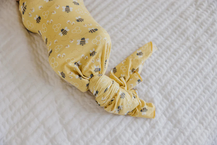 Copper Pearl Knit Swaddle Blanket | Honeycomb