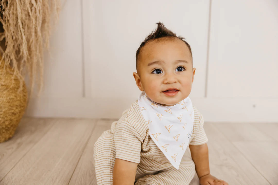 Copper Pearl Bandana Bib Set | Haven