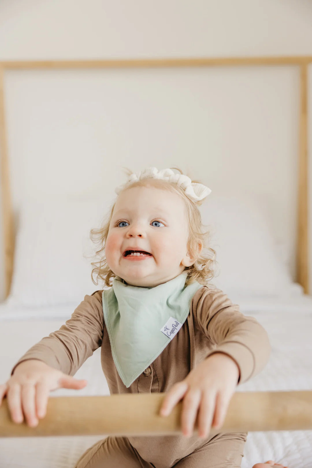 Copper Pearl Bandana Bib Set | Haven