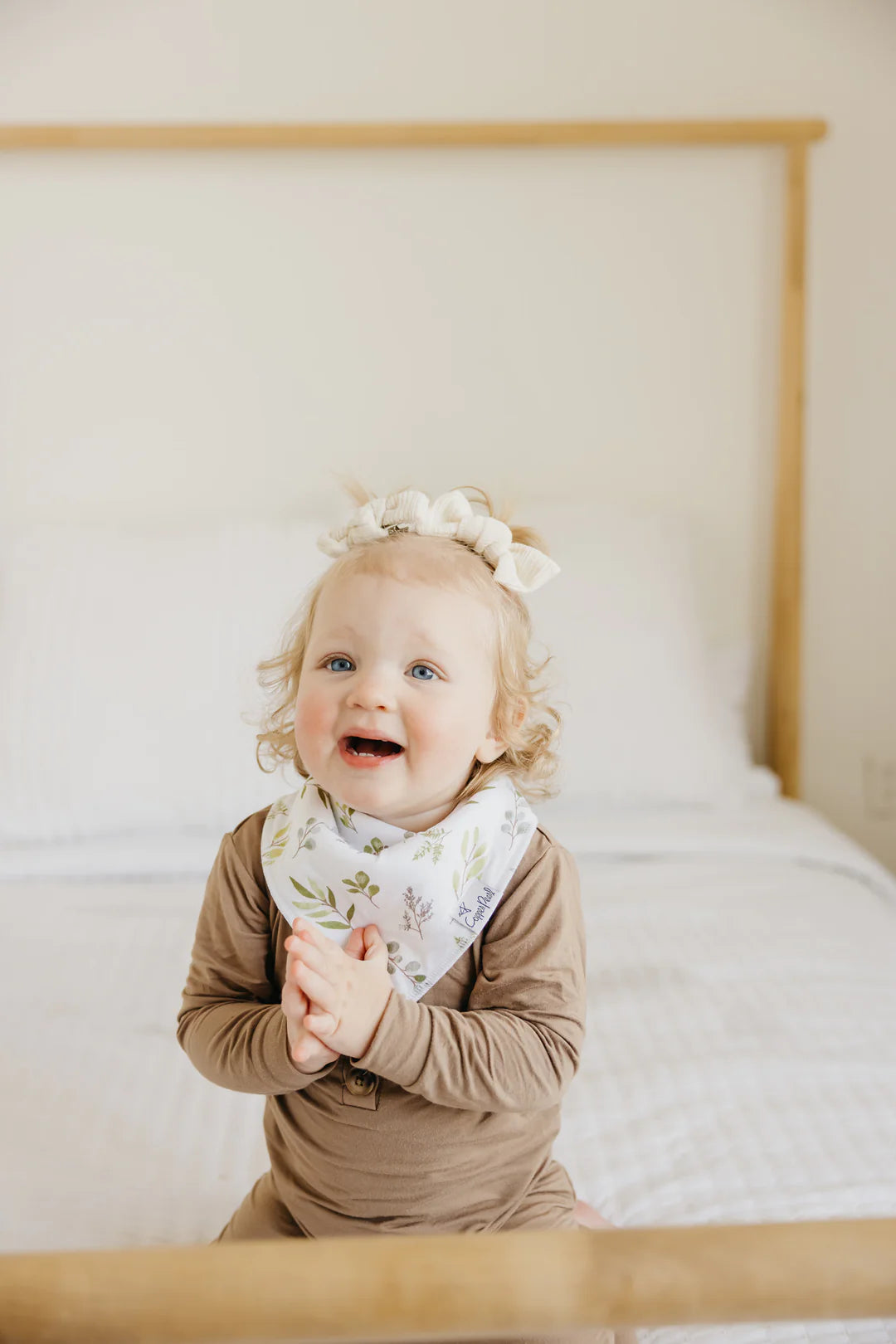 Copper Pearl Bandana Bib Set | Haven
