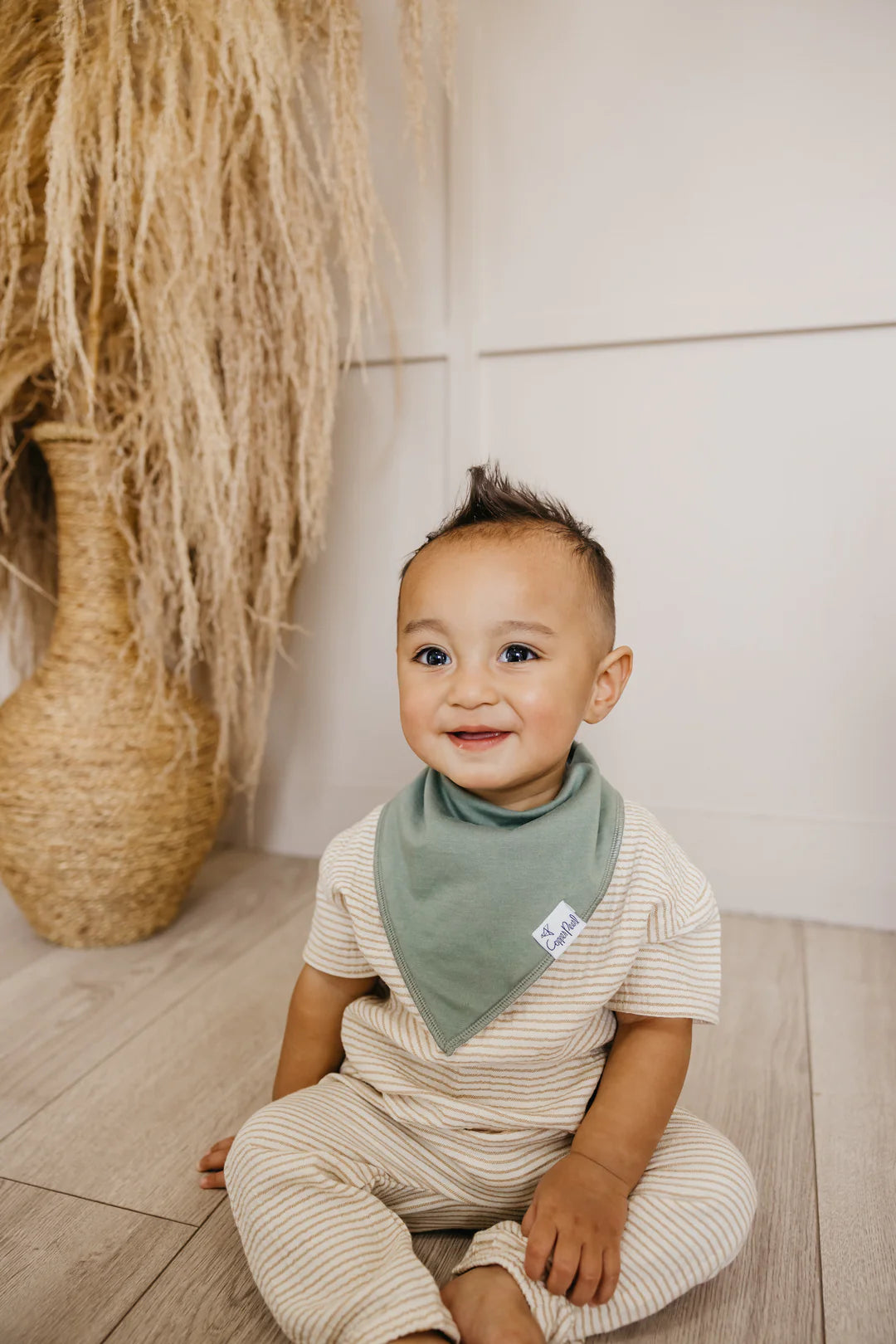 Copper Pearl Bandana Bib Set | Haven