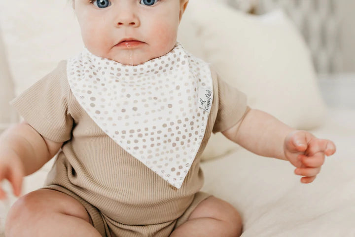 Copper Pearl Bandana Bib Set | Bliss Baby