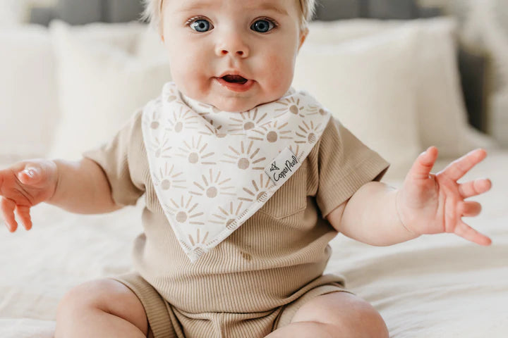 Copper Pearl Bandana Bib Set | Bliss Baby
