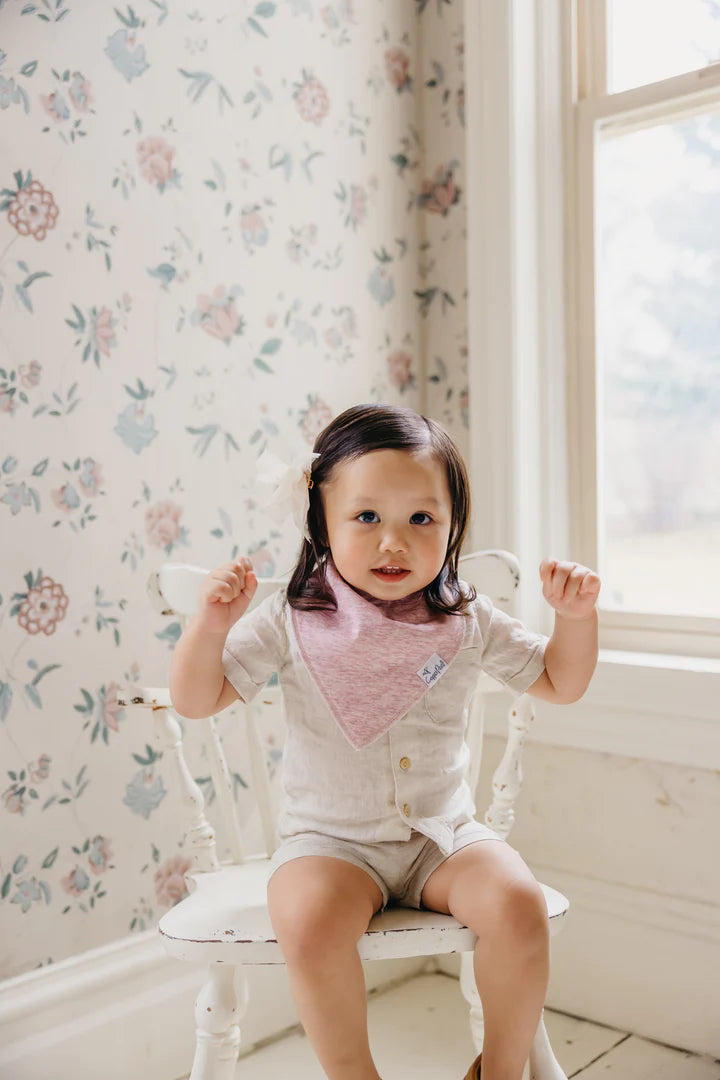 Copper Pearl Bandana Bib Set | Lacie
