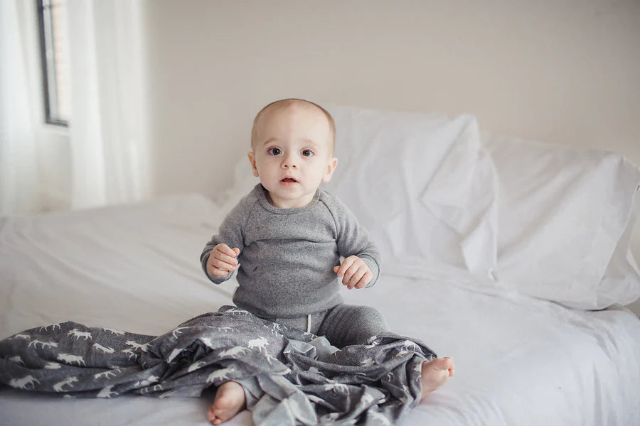 Copper Pearl Knit Swaddle Blanket Single | Scout