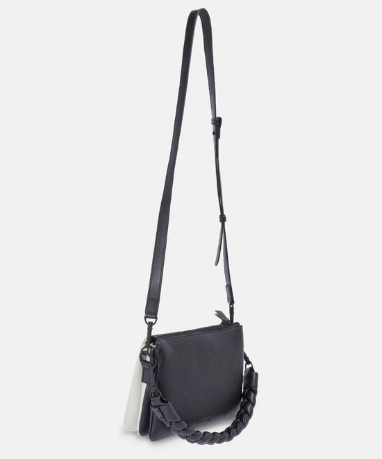 Peyton Handbag | Black/Ivory