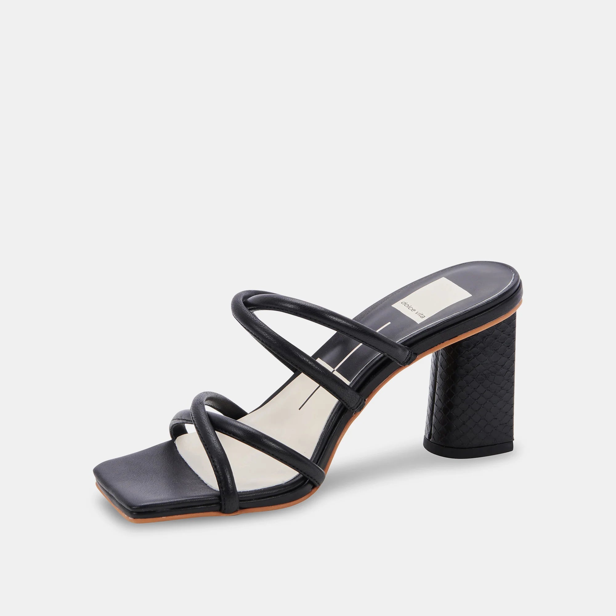 Patsi Heels | Black Leather