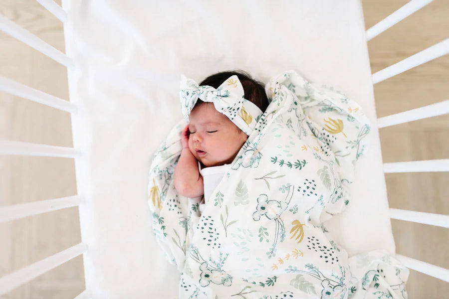 Copper Pearl Knit Swaddle Blanket Single | Aussie