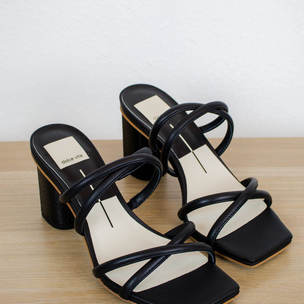 
                      
                        Patsi Heels | Black Leather
                      
                    