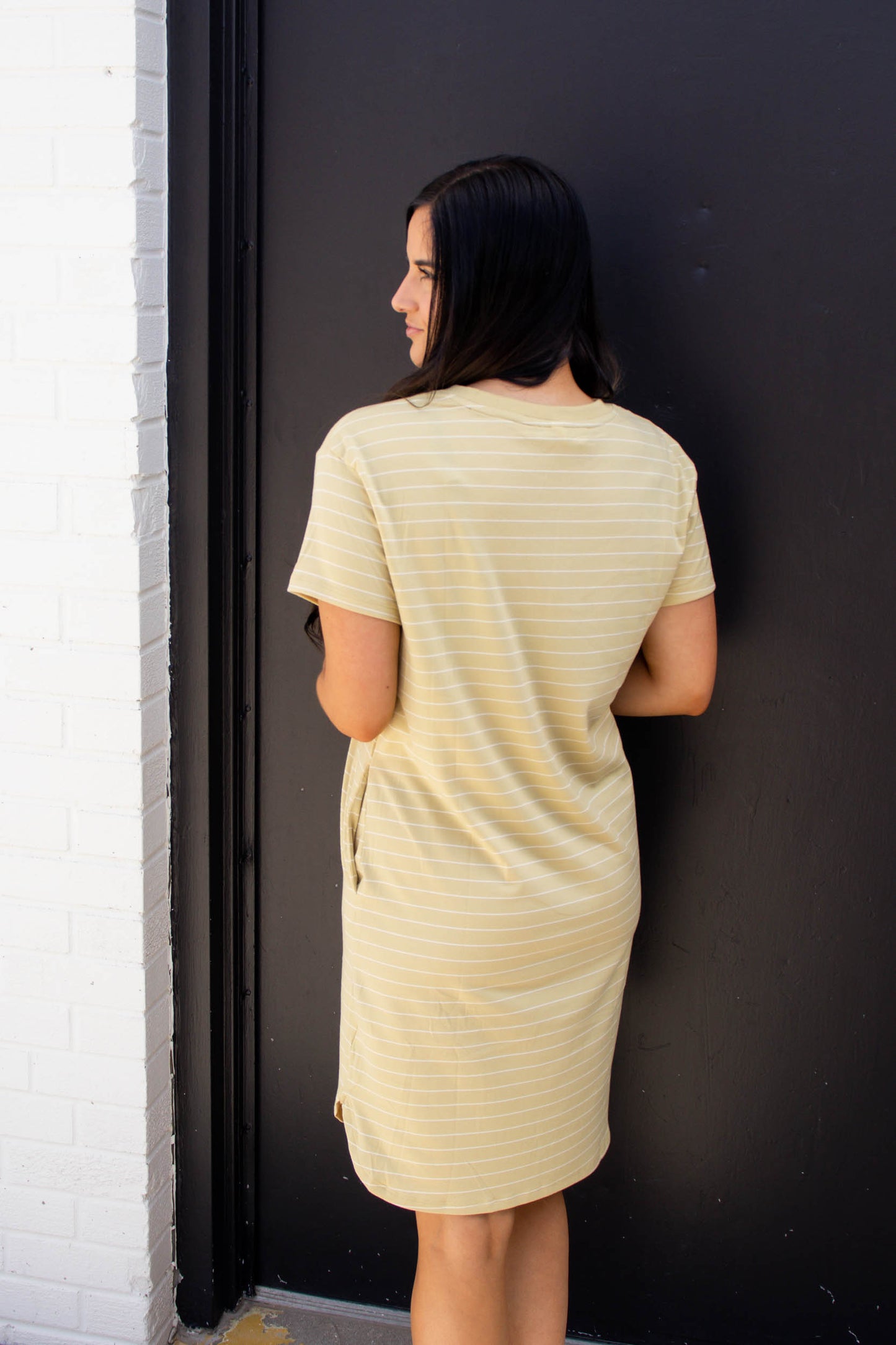 Julia Striped T Shirt Dress | Honey