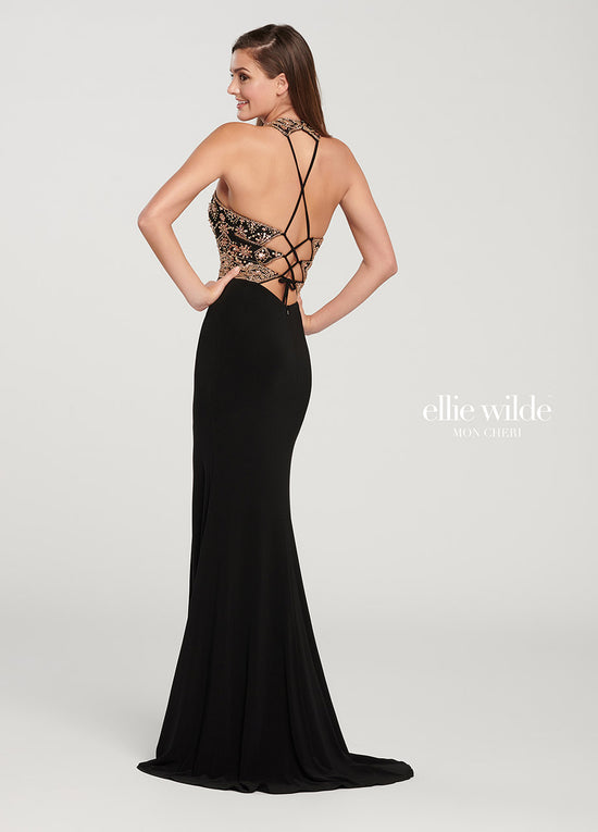 EW119140 Prom Dress Black