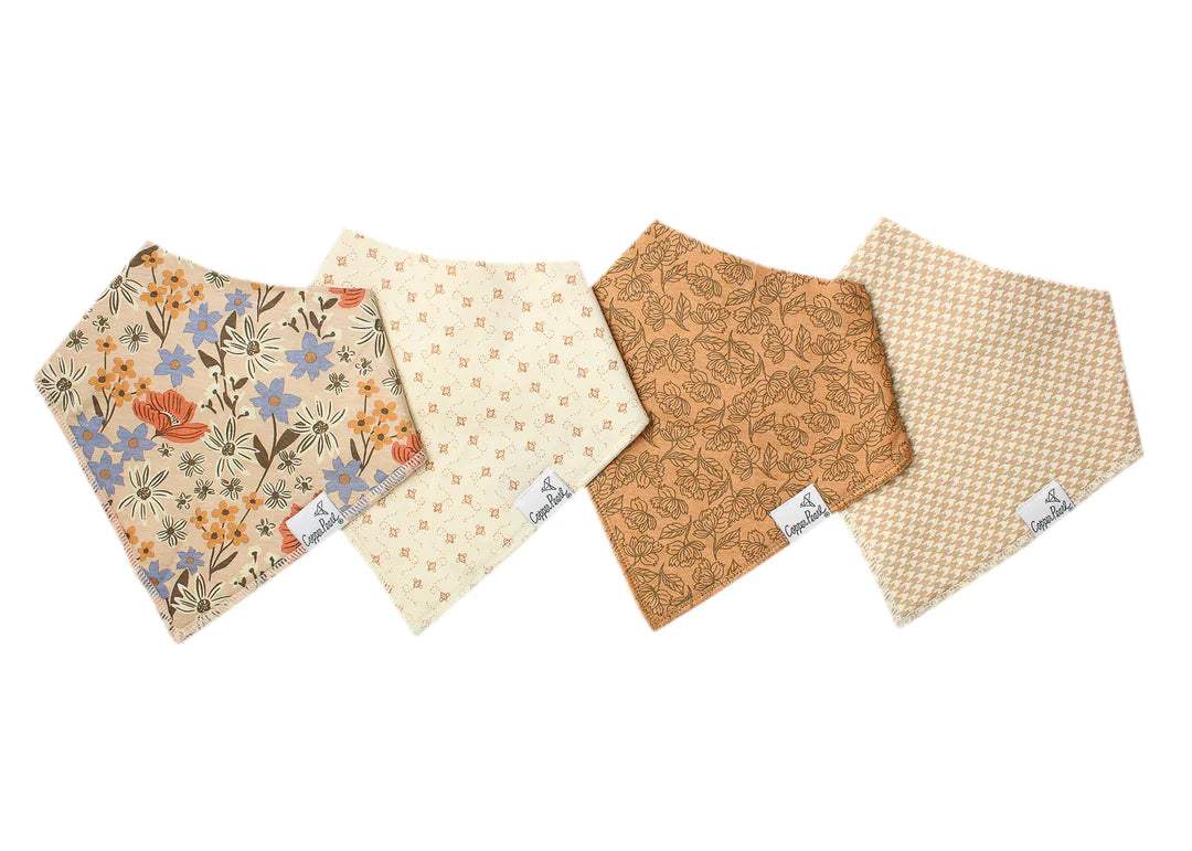 Copper Pearl Bandana Bib Set | Eden
