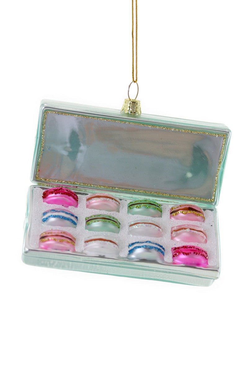 Box Of Macarons Blue Ornament