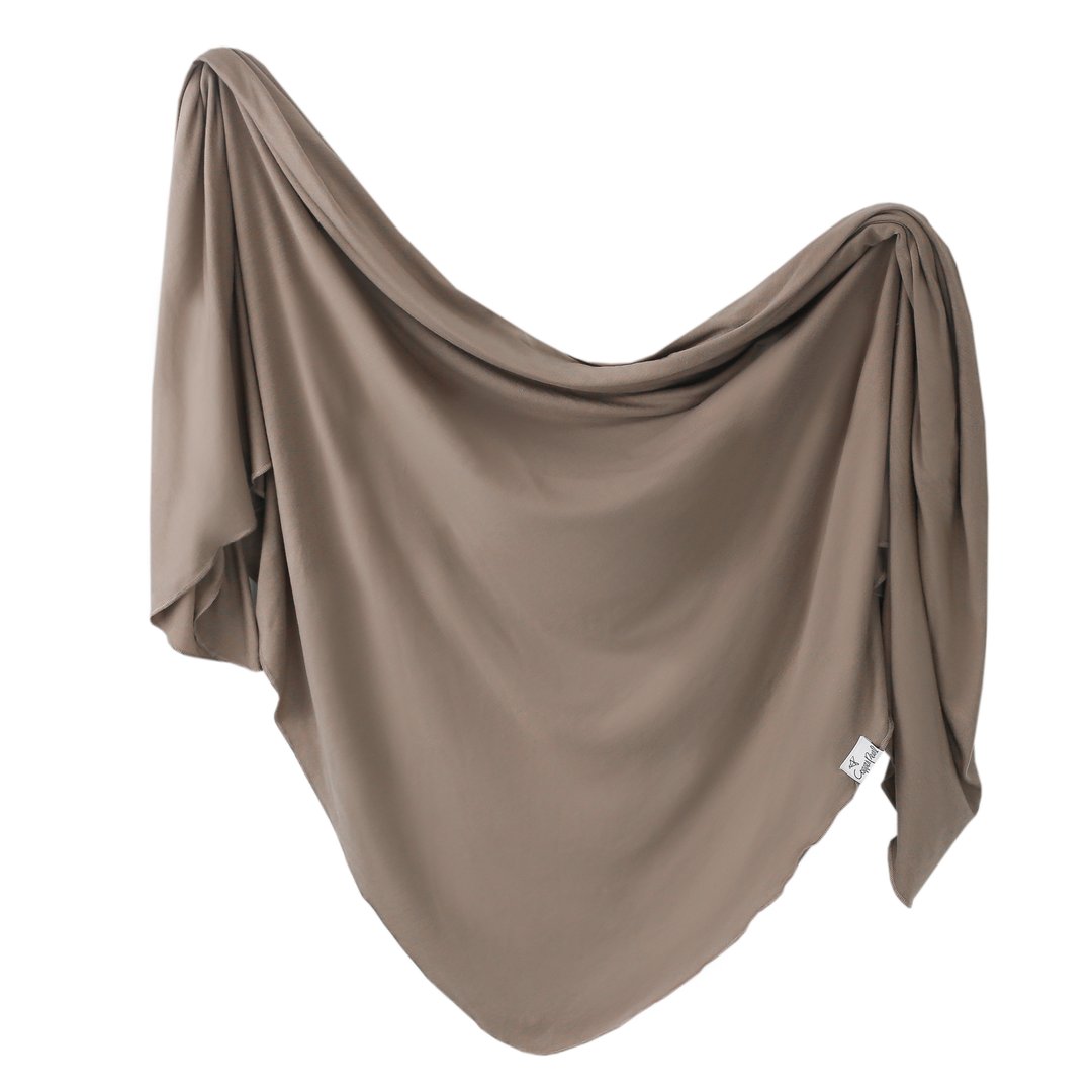 Copper Pearl Knit Swaddle Blanket Single | Gobi
