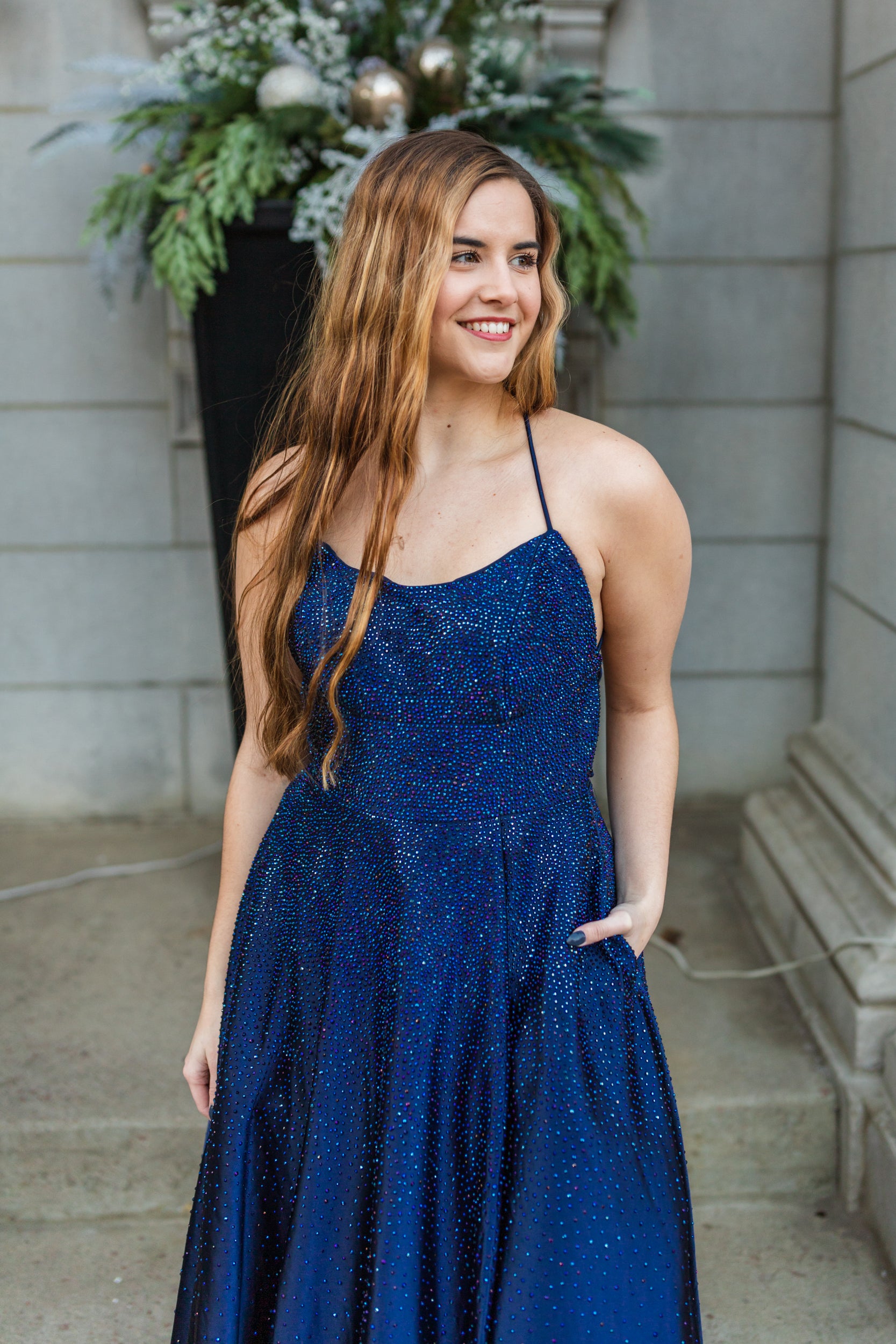 Prom Dress 54856 Navy