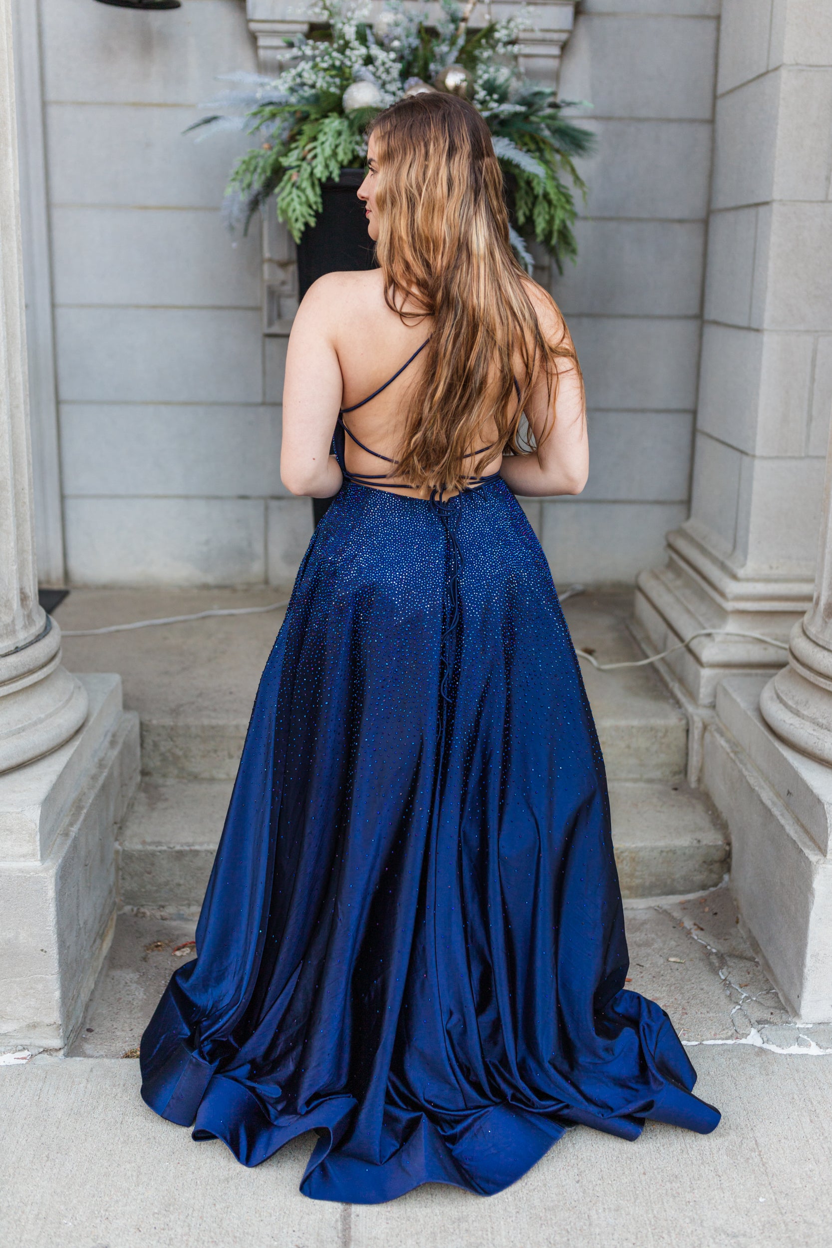 Prom Dress 54856 Navy