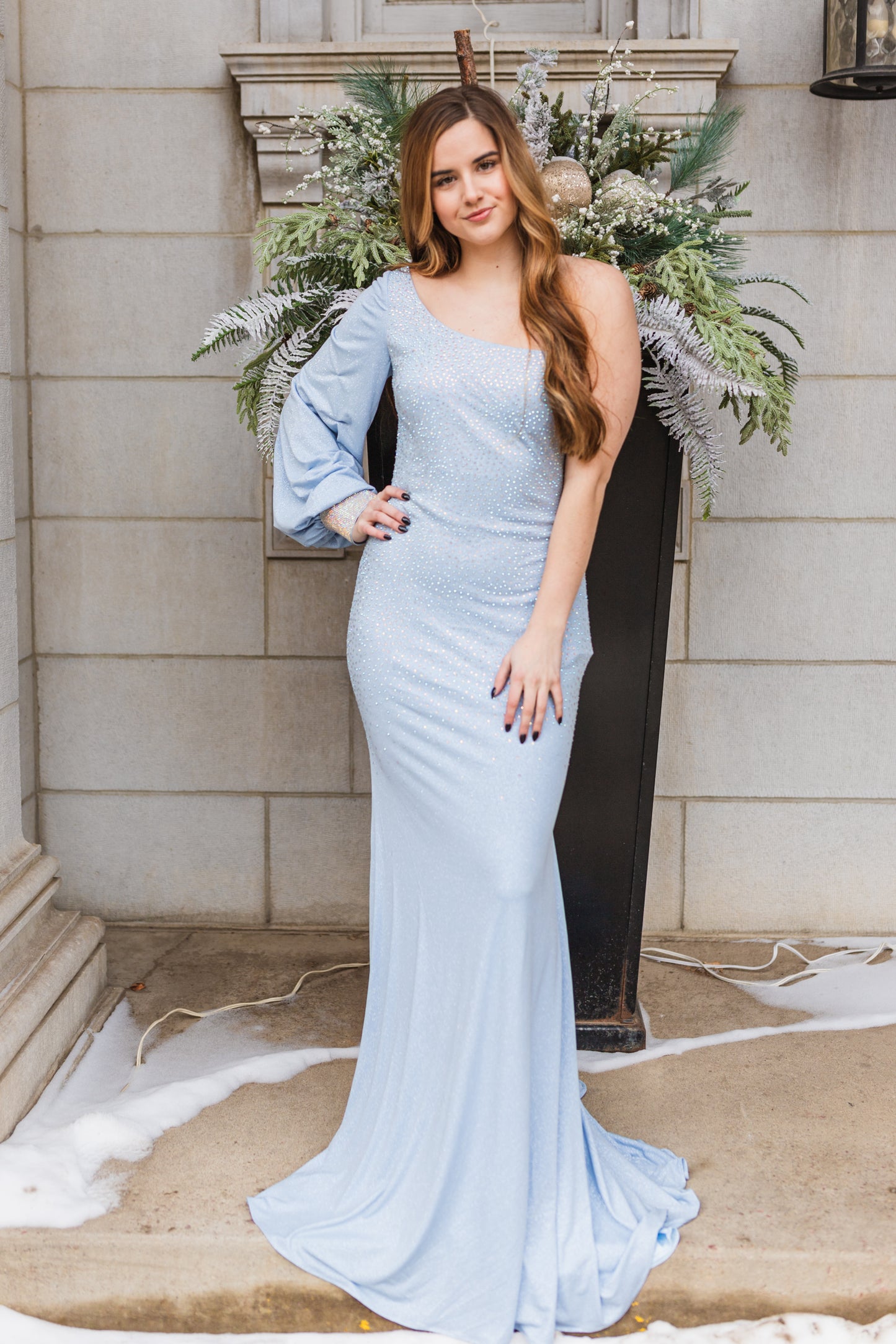 Load image into Gallery viewer, Prom Dress 61151 Glacier Blue
