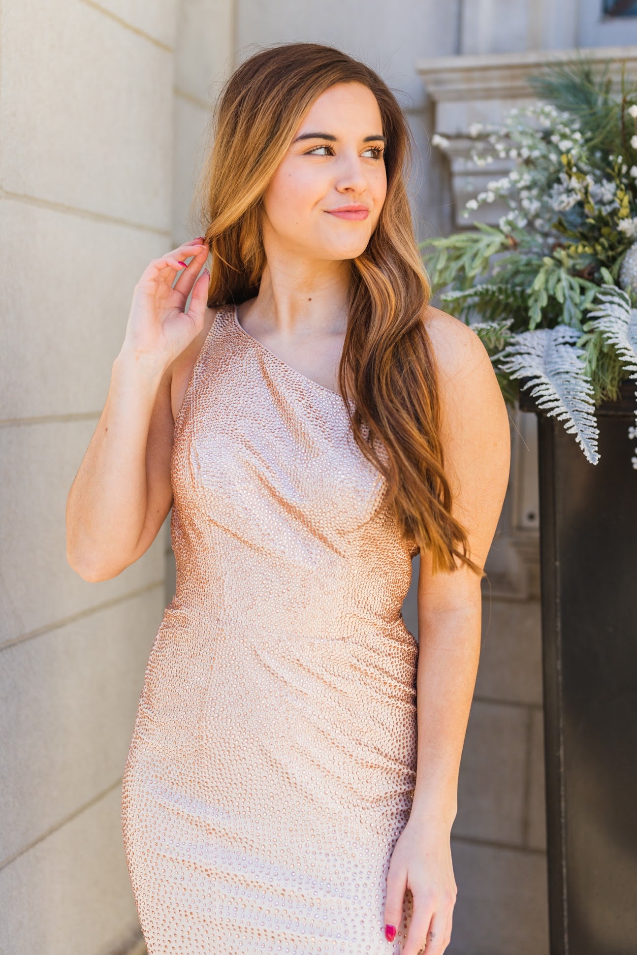 Prom Dress 54853 Champagne
