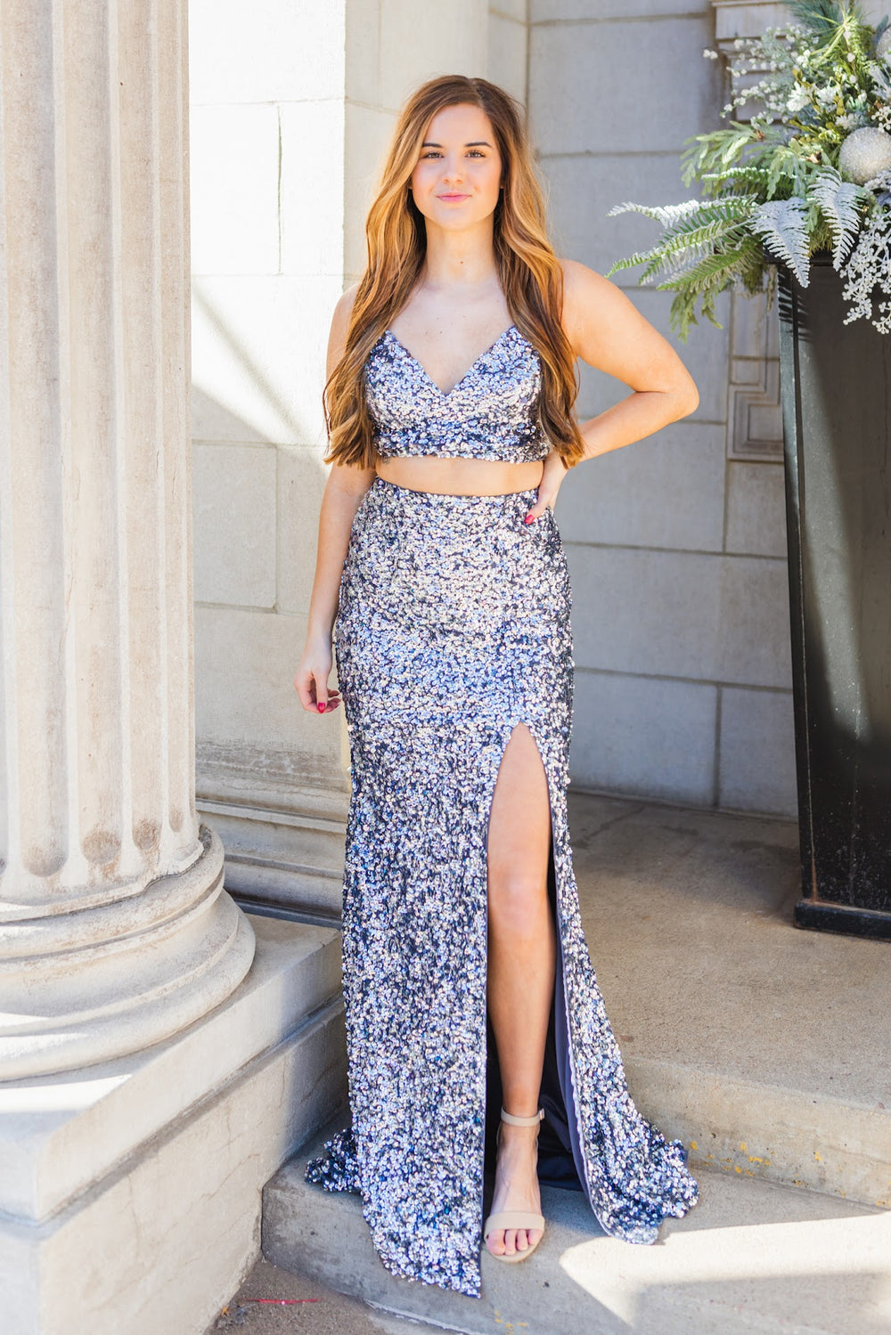 Prom Dress 53448 Gunmetal