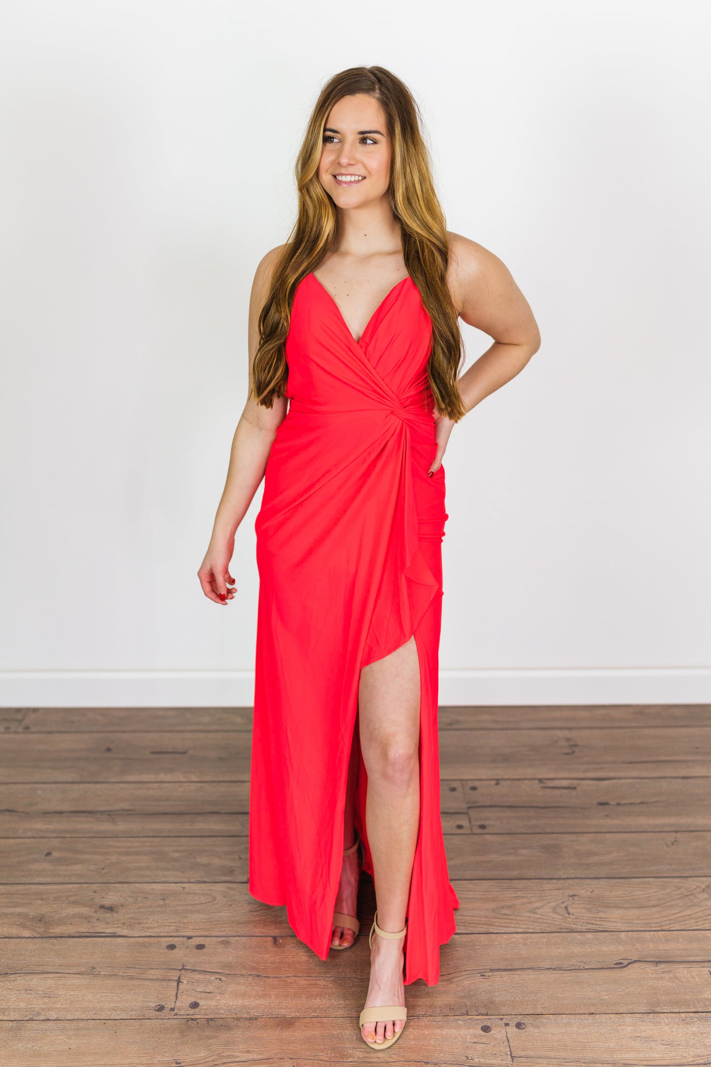 Load image into Gallery viewer, Prom Dress 30457 | Hot Coral
