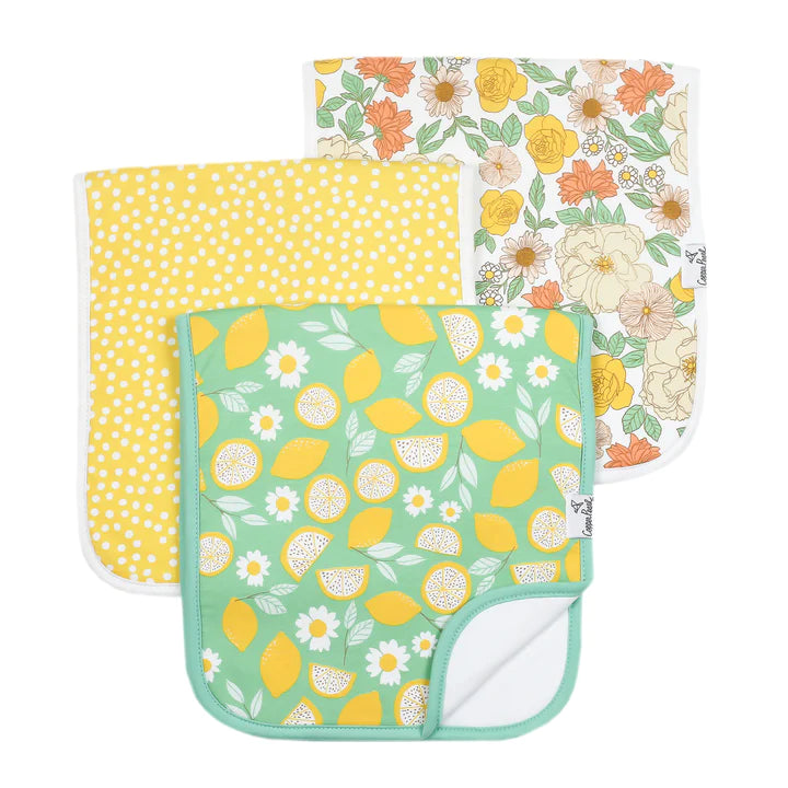 Copper Pearl Burp Cloth Set | Lemon