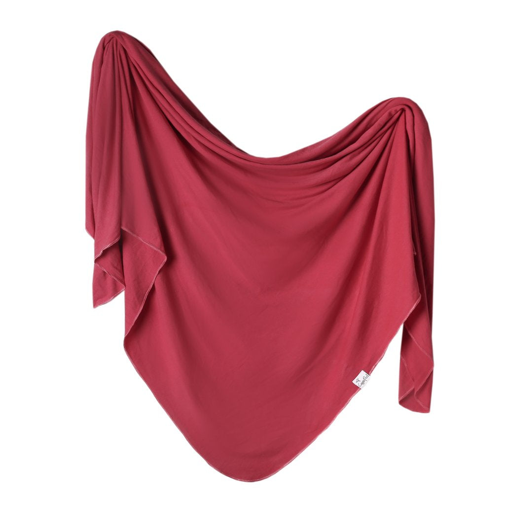 Copper Pearl Knit Swaddle Blanket Single | Mara