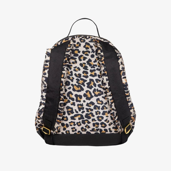Posh Peanut Lana Leopard Ruffled Backpack