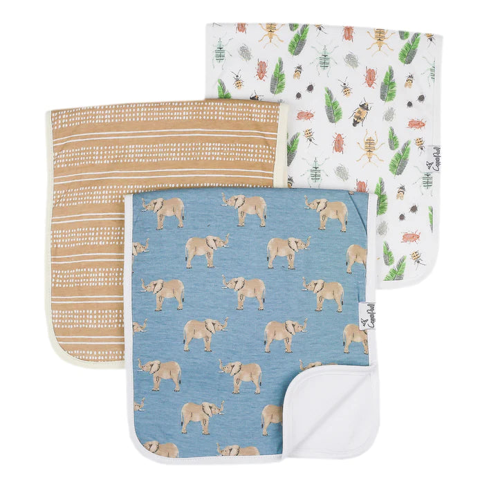 Copper Pearl Burp Cloth Set | Peanut