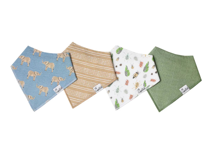 Copper Pearl Bandana Bib Set | Peanut