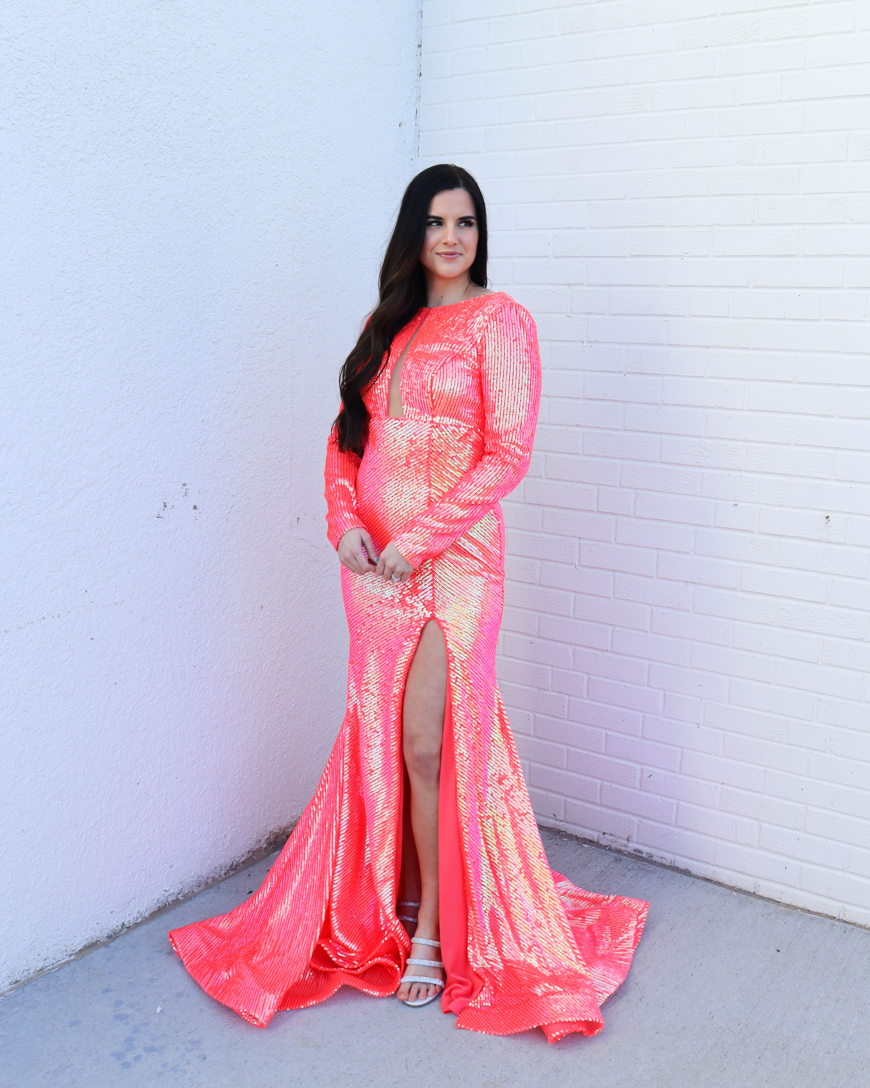 Prom Dress 38881 | Iridescent Coral