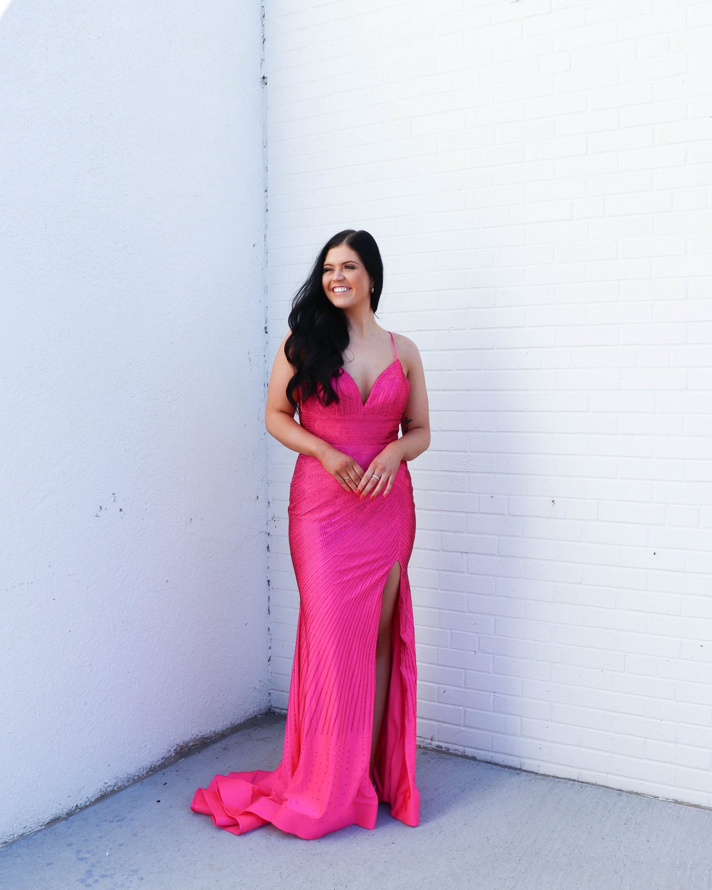 Prom Dress 54174 | Bright Fuschia