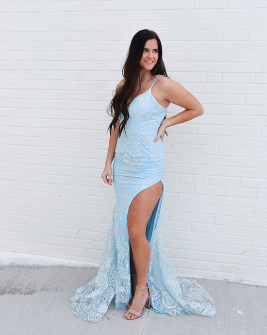 Load image into Gallery viewer, Prom Dress 70463 | Powder Blue

