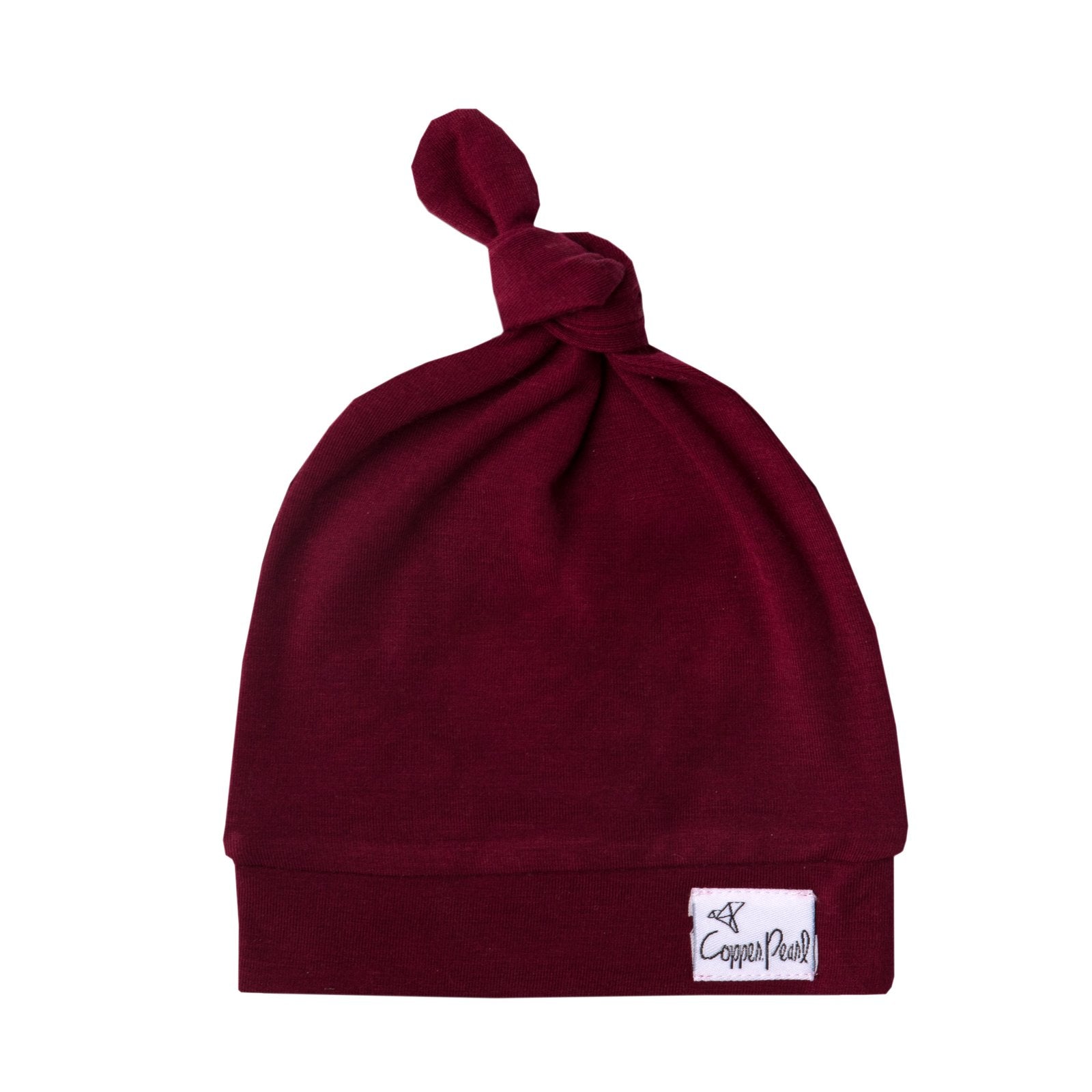 Copper Pearl Top Knot Hat | Ruby